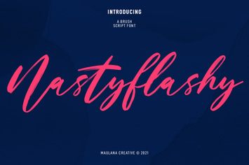Nastyflashy Brush Script Font