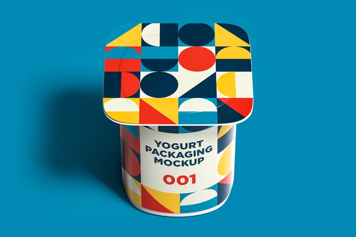 Yogurt Packaging Mockup 001