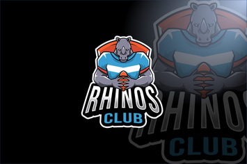 Rhinos Club Sport Logo Template