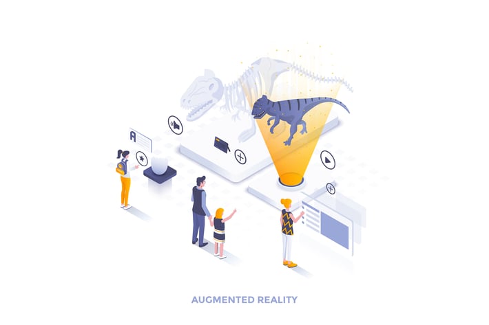 Flat color Modern Isometric Illustration design 