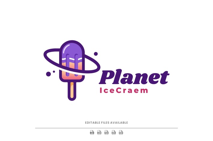 Ice Cream Simple Logo