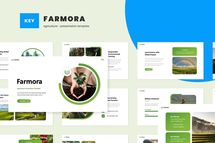 Farmora - Agriculture Keynote Template