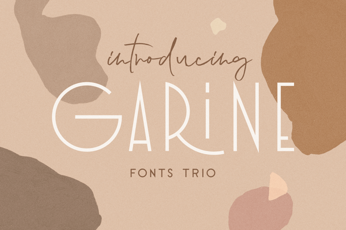 Garine Art Deco Display Fonts Trio