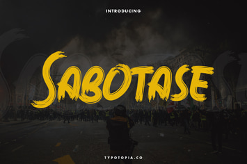Sabotase – The Brush Font