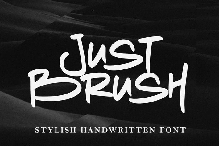 Just Brush Logotype Font