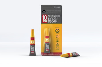 Super Glue Packaging Mock-Up
