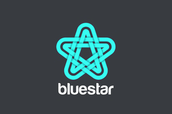 Star Logo abstract design Linear style