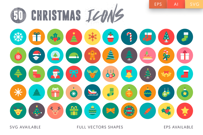 50 Christmas Icons