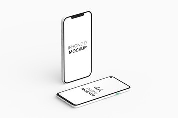 4A Phone & iPhone 12 Mockup