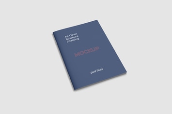 A4 Brochure Cover Mockup