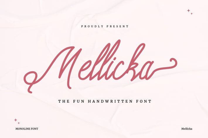 Mellicka - Fun Handwritten Font