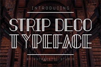 Strip Deco - Art Display Font