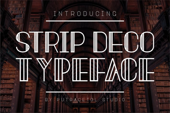Strip Deco - Art Display Font