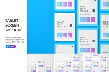 Unicolor Tablet Mockup