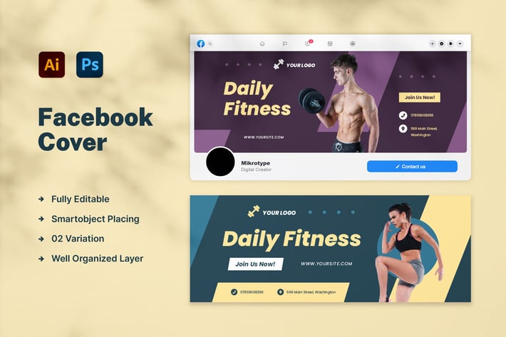 Fitness Facebook Cover