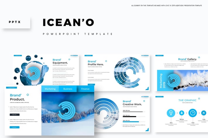 Icean'o - Powerpoint Template