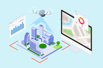 IOT Drone Survey And Map Isometric - TU