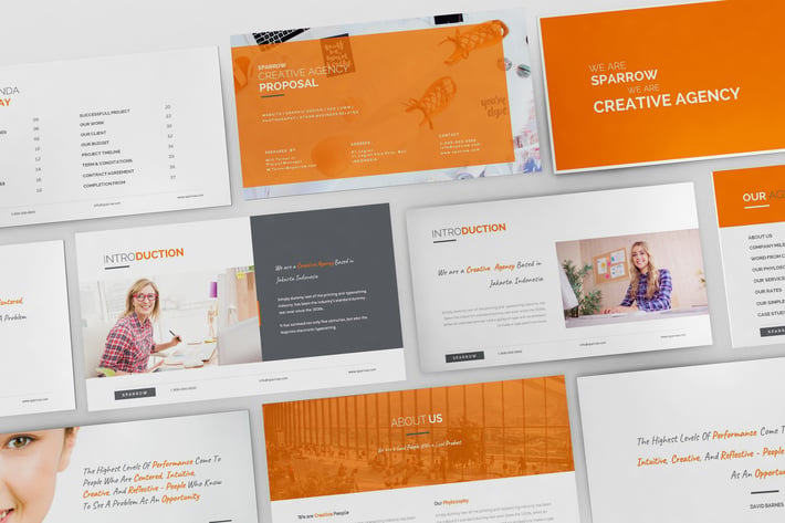 Sparrow - Creative Agency Google Slides