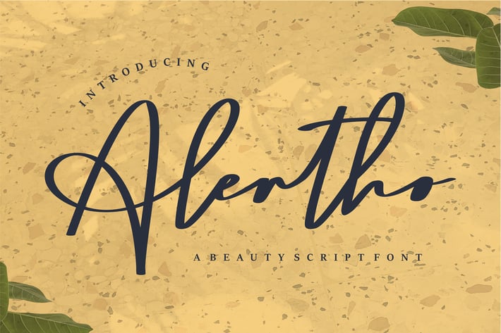 Alertho | A Beauty Script Font