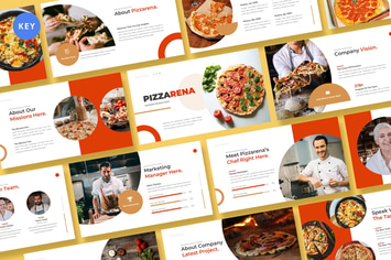 Pizzarena Restaurant Keynote Template