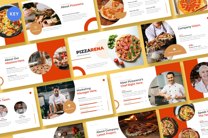 Pizzarena Restaurant Keynote Template