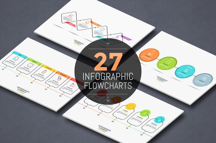 27 Infographic Flowcharts
