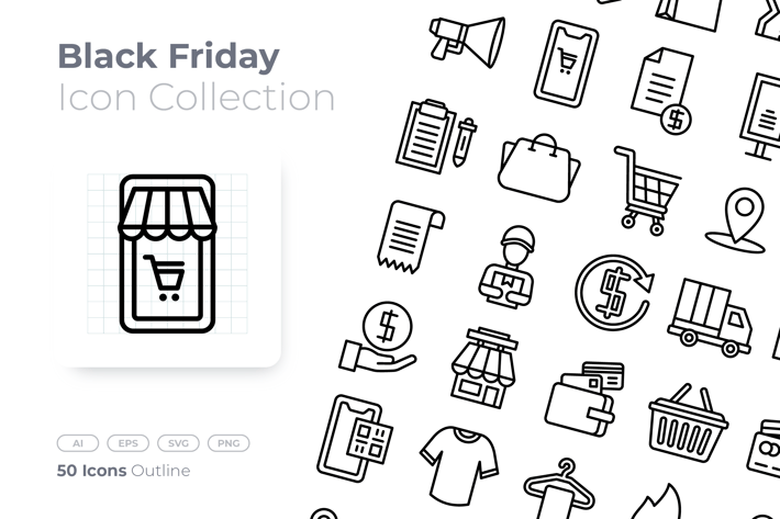 Black Friday Outline Icon