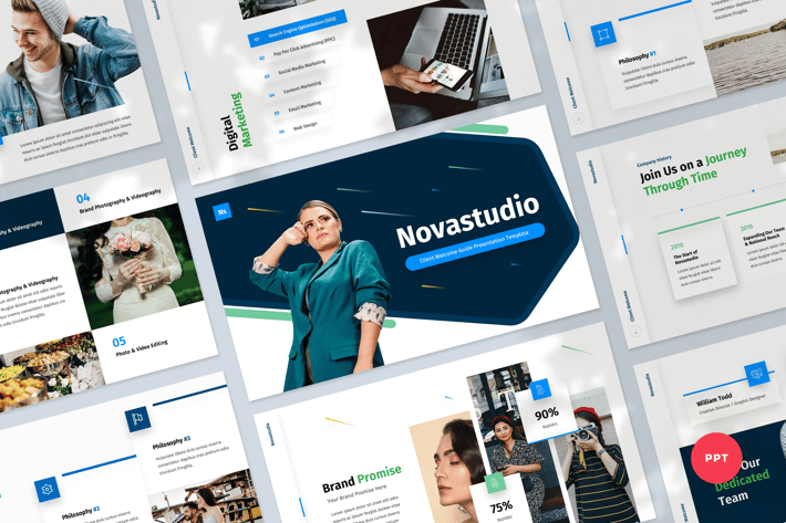 Client Welcome Guide PowerPoint Template