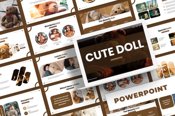 Cute Doll - Powerpoint Template