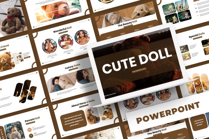 Cute Doll - Powerpoint Template