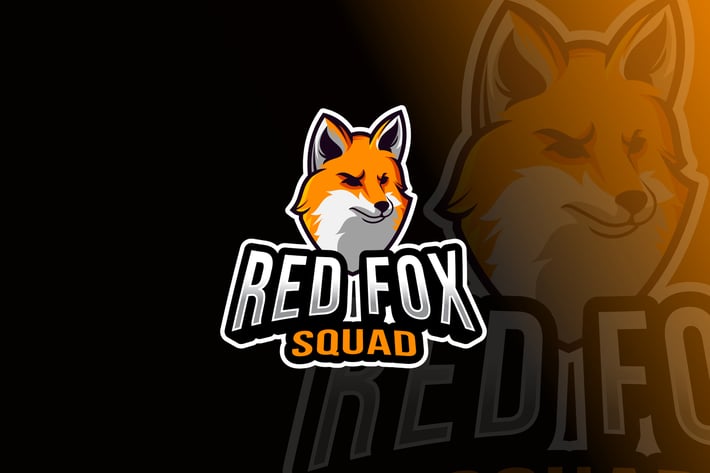 Red Fox Squad Logo Template