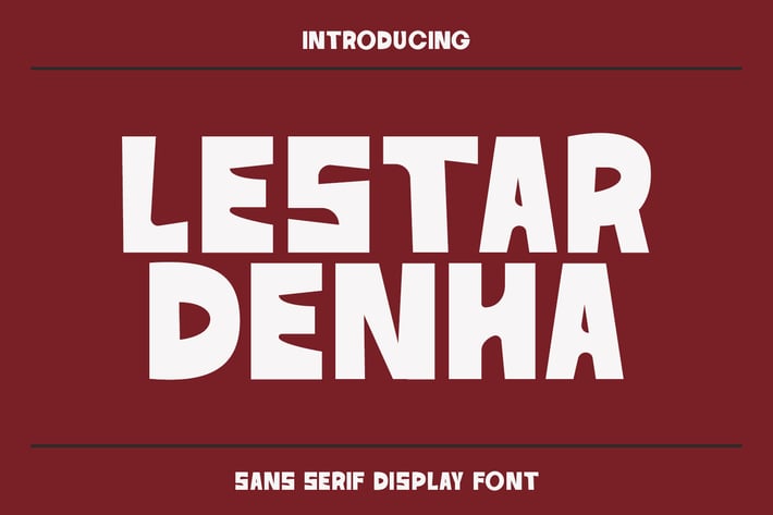 Lestar Denha Sans Serif Display Font