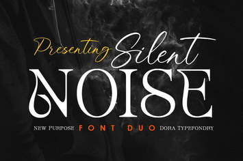 Silent Noise// Modern Font Duo