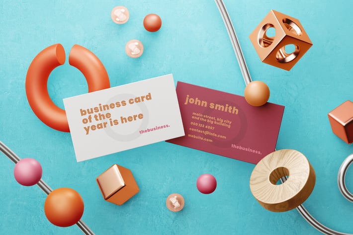 Modern Business Card Mock-Up Template
