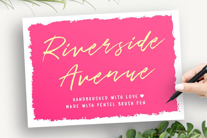 Riverside Avenue Script Font