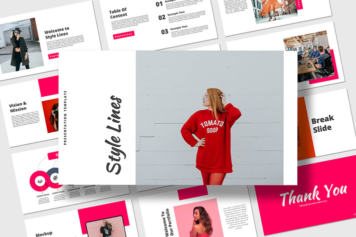 Style lines - Keynote Presentation Template