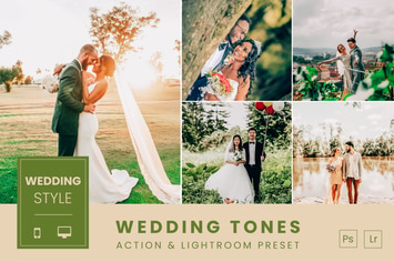 Wedding Tones Action & Lightroom Preset
