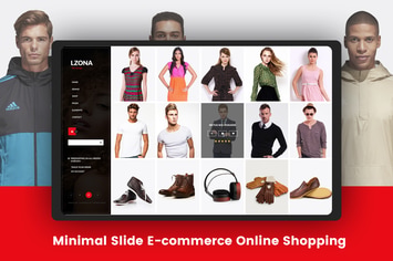 Minimal Slide E-commerce Online Shopping Template 