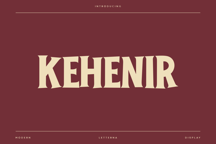 Kehenir - Modern Artdeco Font