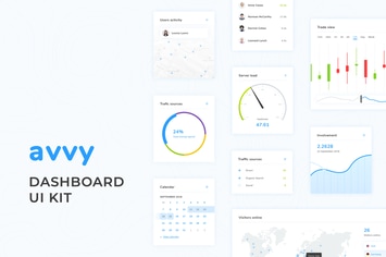 Avvy – Dashboard UI Kit