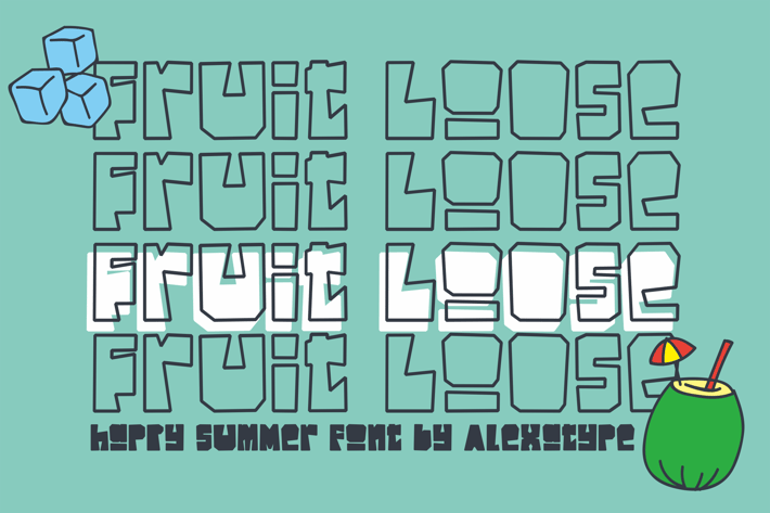 Fruitloose - Happy Summer Font