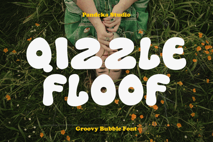 Qizzle Floof - New Wave Logo Font