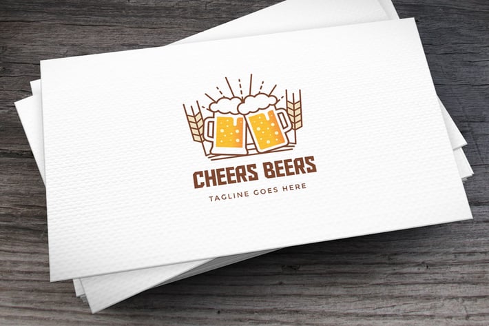 Cheers Beers Logo Template