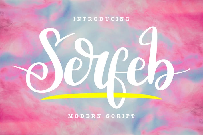 Serfeb | Modern Script Font