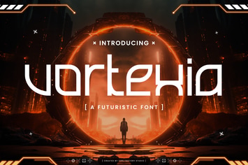 Vortexia - Futuristic Font