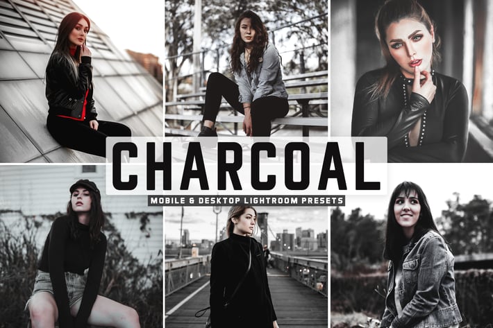 Charcoal Mobile & Desktop Lightroom Presets
