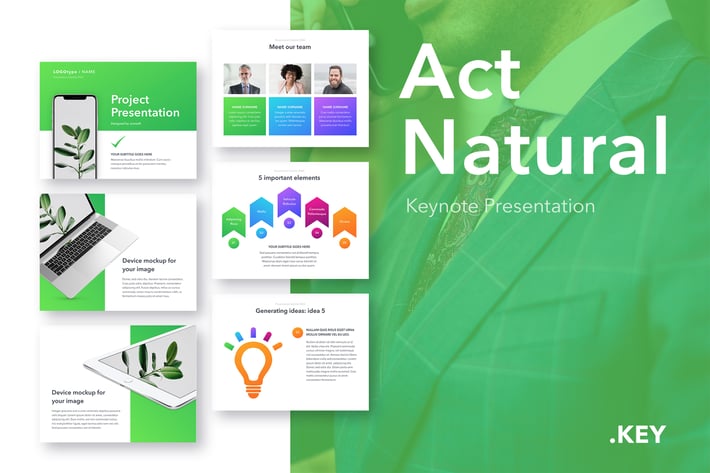 Act Natural Keynote Template