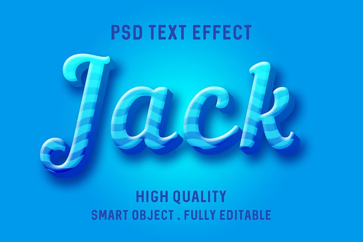 Blue lines text effect