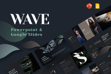 Wave Powerpoint & Google Template