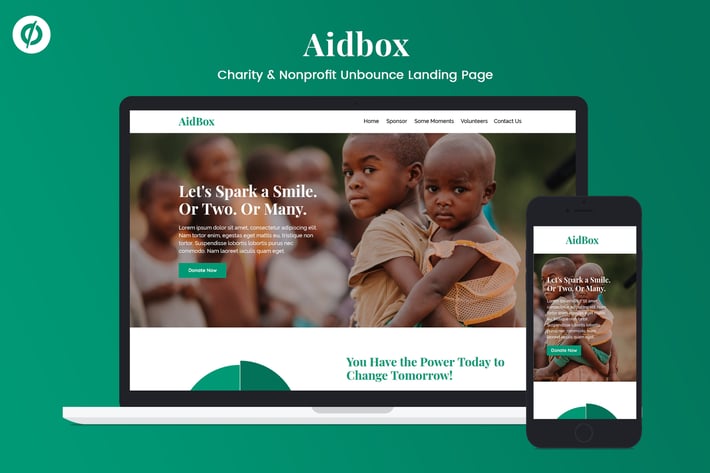 Aidbox — Charity & Nonprofit Unbounce Landing Page